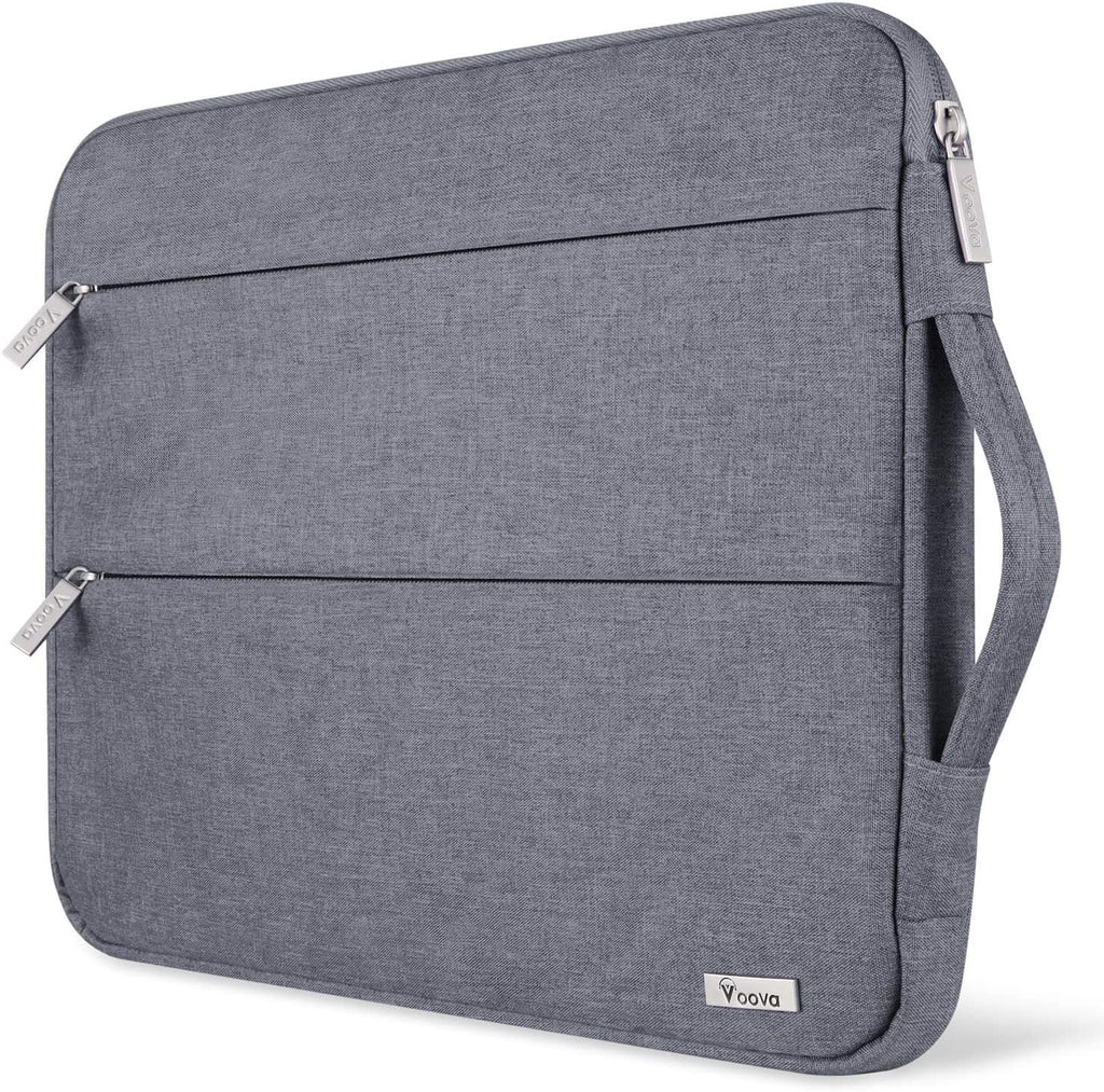 15.6 16 Inch Laptop Sleeve Case Compatible with Macbook Pro 16 M1/M2/M3/M4 Max 2019-2025, 15.6-16” Hp Lenovo Acer Asus, Waterproof Slim Computer Bag Cover with Handle, Grey