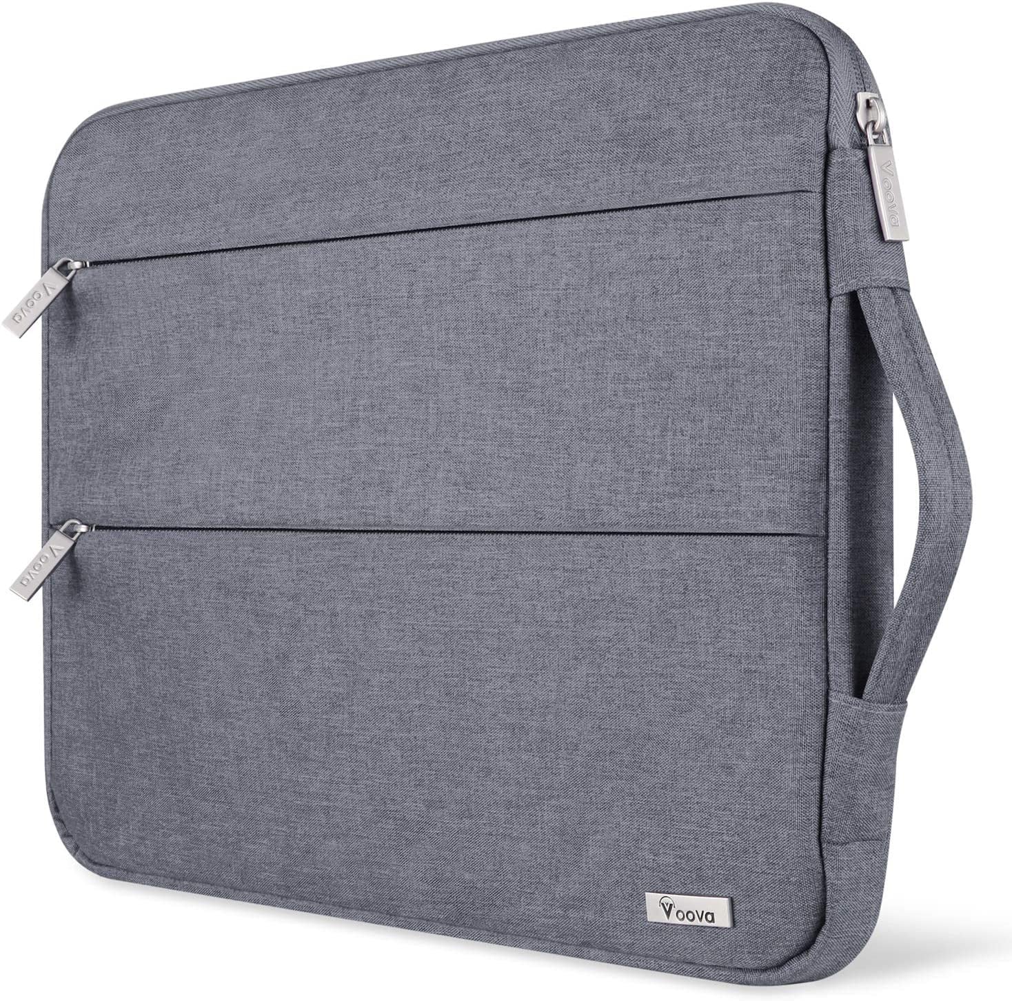 15.6 16 Inch Laptop Sleeve Case Compatible with Macbook Pro 16 M1/M2/M3/M4 Max 2019-2025, 15.6-16” Hp Lenovo Acer Asus, Waterproof Slim Computer Bag Cover with Handle, Grey