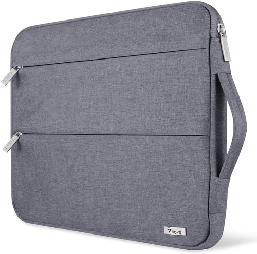 15.6 16 Inch Laptop Sleeve Case Compatible with Macbook Pro 16 M1/M2/M3/M4 Max 2019-2025, 15.6-16” Hp Lenovo Acer Asus, Waterproof Slim Computer Bag Cover with Handle, Grey