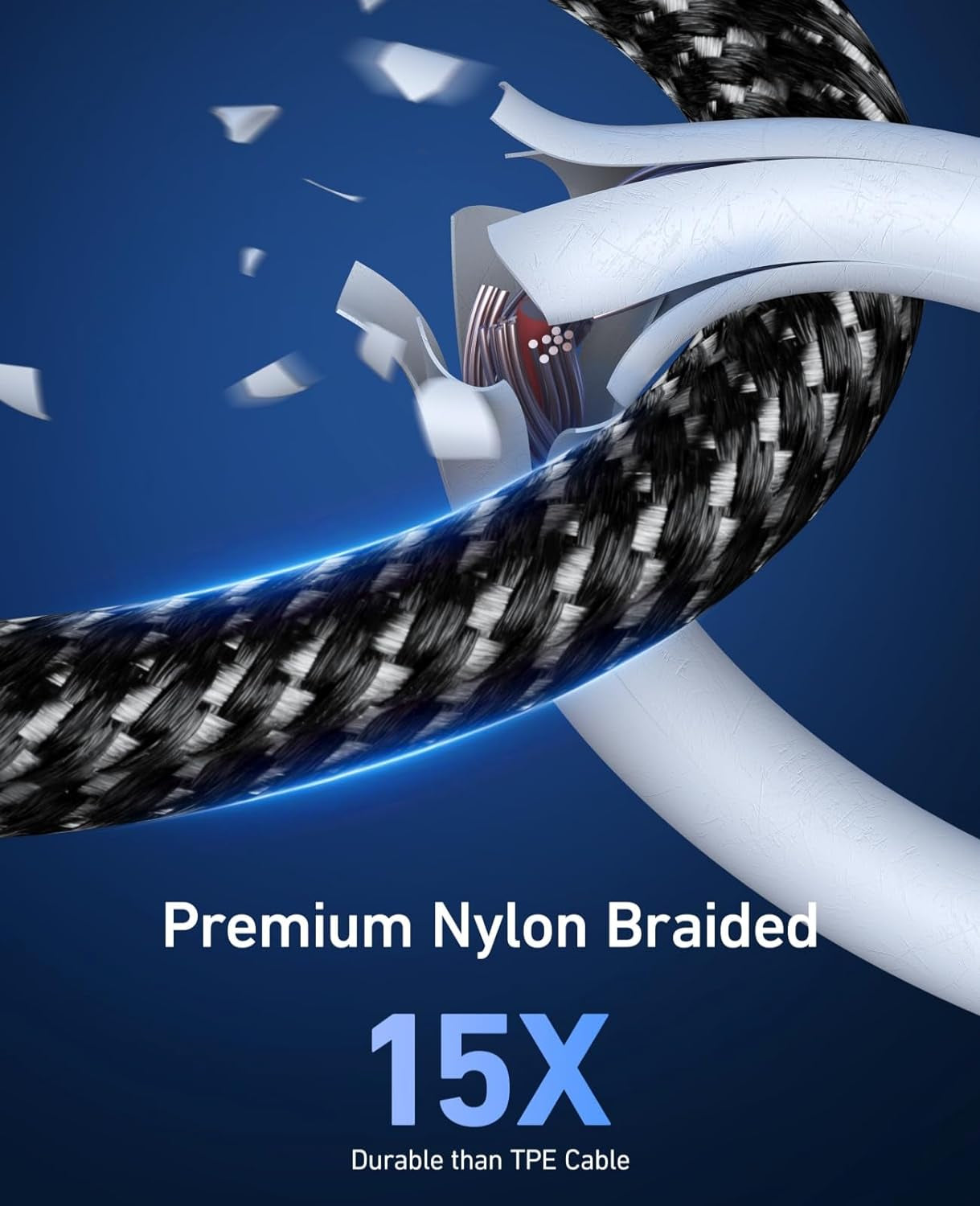 10 Ft Iphone Charger Cord 3Pack Long Mfi Certified Lightning Cable 10 Feet Braided USB Iphone Charging Cord with Apple Iphone 14 13 12 11 Pro Max XS XR X 8 7 6 5 plus Ipad